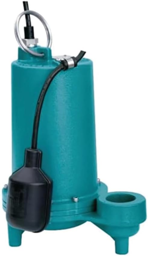 LIVEVIE Leo Pump Effluent Pump with 1-1/2Inch NPT Vertical Discharge, 104?F Continuous Liquid Temperature, and 3/4Inch  Spherical Solids Handling Capability, LEFV412T