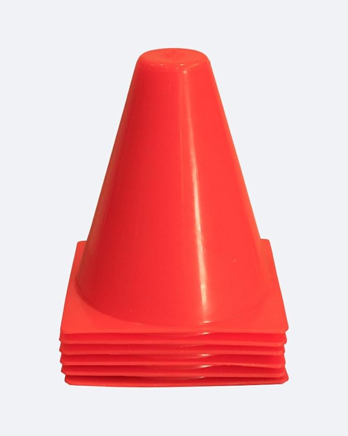 Amber PVC Cones Set - 12-Inch