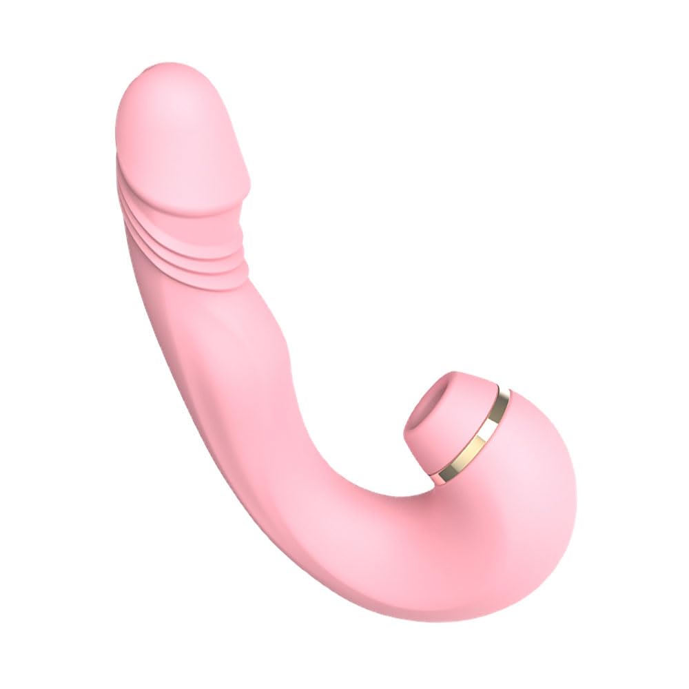Clitoral &amp; G-Spot Vibrator with Suction, Tapping &amp; Vibration, 3-in-1 Rechargeable Waterproof Silicone Toy