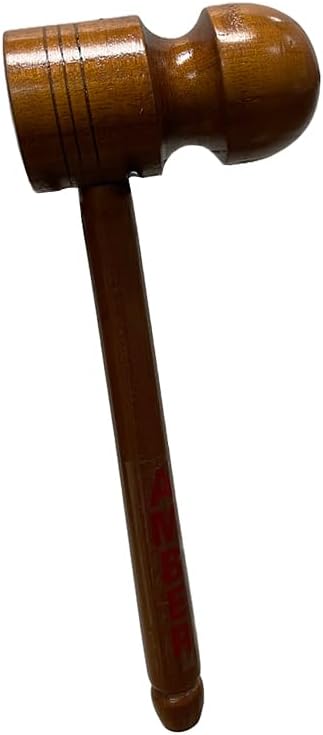 AMBER Sporting Goods Cricket Stump Wooden Mallet Wooden Mallet/Hammer for Knocking and Bat Preparation