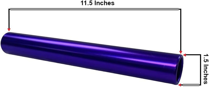 Aluminum Relay Baton Get The Winning Edge with Our Official Size, Lightweight, and Safe, Purple Pack of 2
