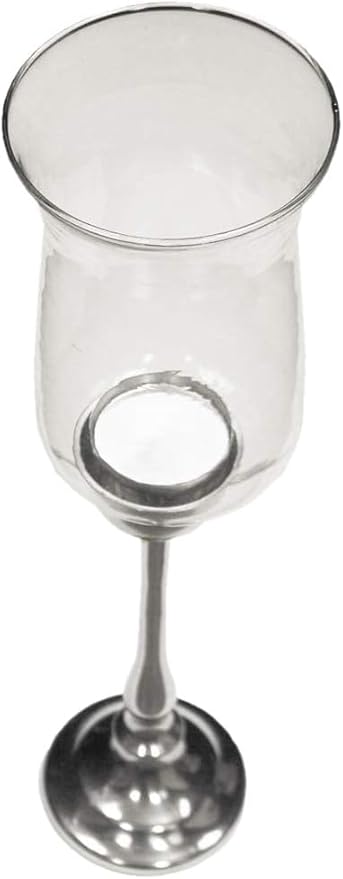 Traditions Collection Set of 2 Hurricane Candle Holders with Tall Chimney - Table Decorations, Centerpieces, and Wedding Gifts
