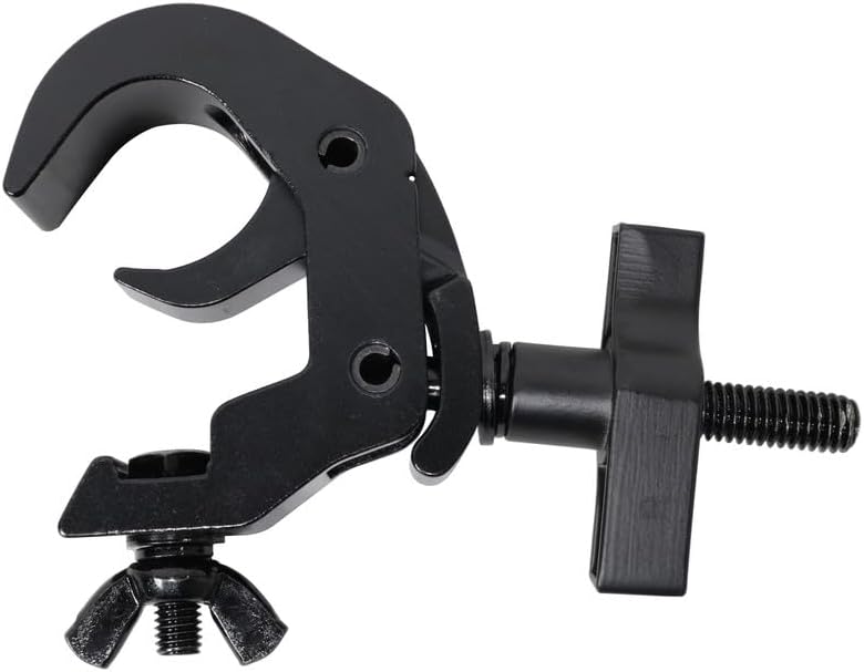 ProX T-C12H-BLKX4 Set of 4 Aluminum Self-Locking M10 Clamp with Big Wing Knob for 2 Inch Truss Tube Capacity 330 lbs. Black Finish
