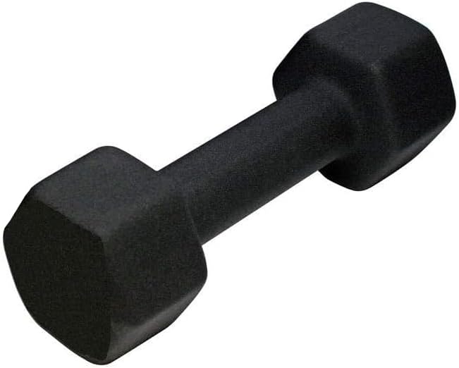 Neoprene Dumbbell, Single Weight for Strength Training, Muscle Toning, and Rehab, Non-Slip Grip &amp; Anti-Roll Design, Available in 1lb?15lb