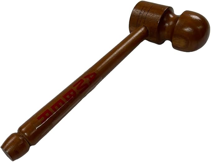 AMBER Sporting Goods Cricket Stump Wooden Mallet Wooden Mallet/Hammer for Knocking and Bat Preparation