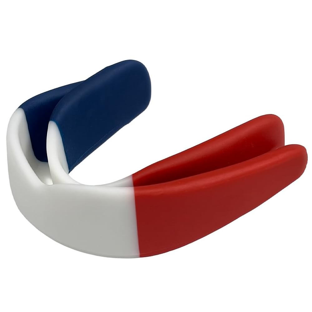 Custom Fit Sports Mouthguard Boil and Bite Mouth Guard for Boxing, MMA &amp; More, Easy Mold, Adjustable Length, Includes Storage Case, USA, Pack of 100