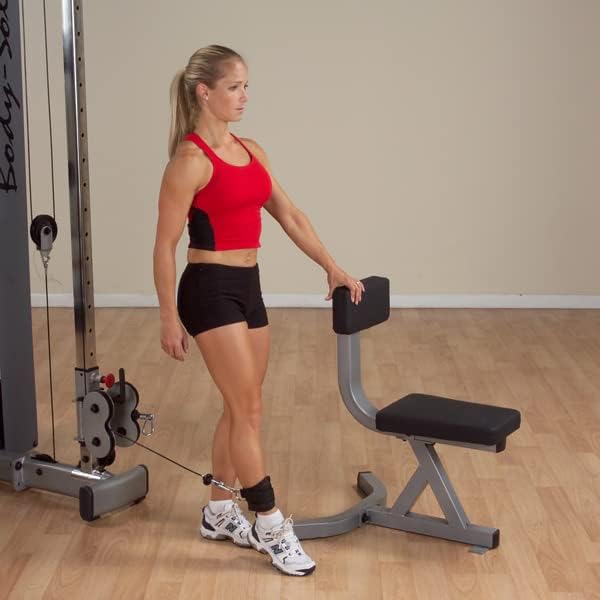 Body-Solid Nylon Ankle Strap for Cable Machine Kickbacks (NAS3)