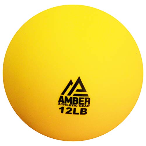 Amber Fight Gear Hard Shell Indoor Shot Put Non-Marking Design for Indoor Track &amp; Field Training Durable, Retains Shape Ideal for Spin, Thrust &amp; Positioning Practice, Color May Vary