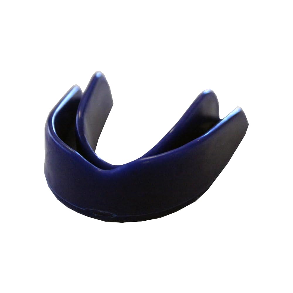 Custom Fit Sports Mouthguard Boil and Bite Mouth Guard for Boxing, MMA &amp; More, Easy Mold, Adjustable Length, Includes Storage Case, Blue, Pack of 100