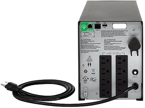 APC 1500VA Smart UPS with SmartConnect, SMC1500C Sinewave UPS Battery Backup, AVR, 120V, Line Interactive Uninterruptible Power Supply