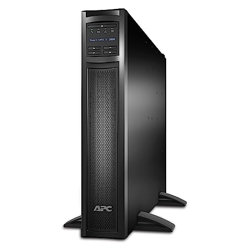 APC Network UPS, 2000VA Smart-UPS Sine Wave UPS with Extended Run Option, SMX2000RMLV2UNC, Network Management Card, 2U Rackmount/Tower Convertible, Line-Interactive, 120V