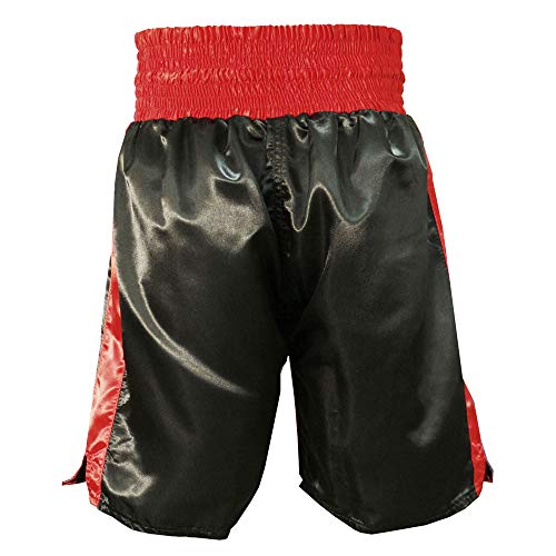 Fearless Classic Satin Pro-Style Boxing Trunks, Premium Lightweight Fight Shorts for Training, Sparring, and Gym Wear