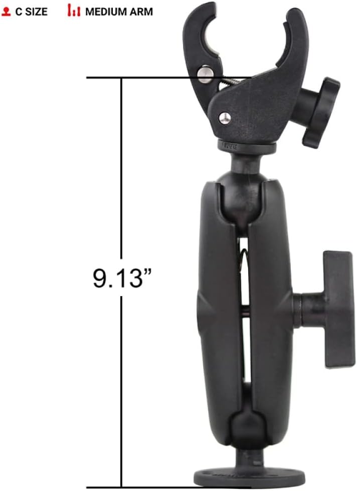 RAM MOUNTS RAP-400-202U Tough-Claw Trolling Motor Stabilizer with Medium Arm