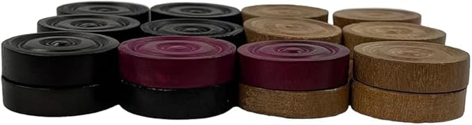 Star Carrom Board Coins Set ? Smooth, Durable &amp; Long-Lasting, Less Abrasive, Wide Color Variety, Ideal for All Players &amp; Carrom Enthusiasts