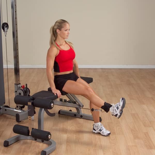 Body-Solid Nylon Ankle Strap for Cable Machine Kickbacks (NAS3)