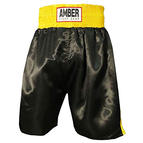 Fearless Classic Satin Pro-Style Boxing Trunks, Premium Lightweight Fight Shorts for Training, Sparring, and Gym Wear