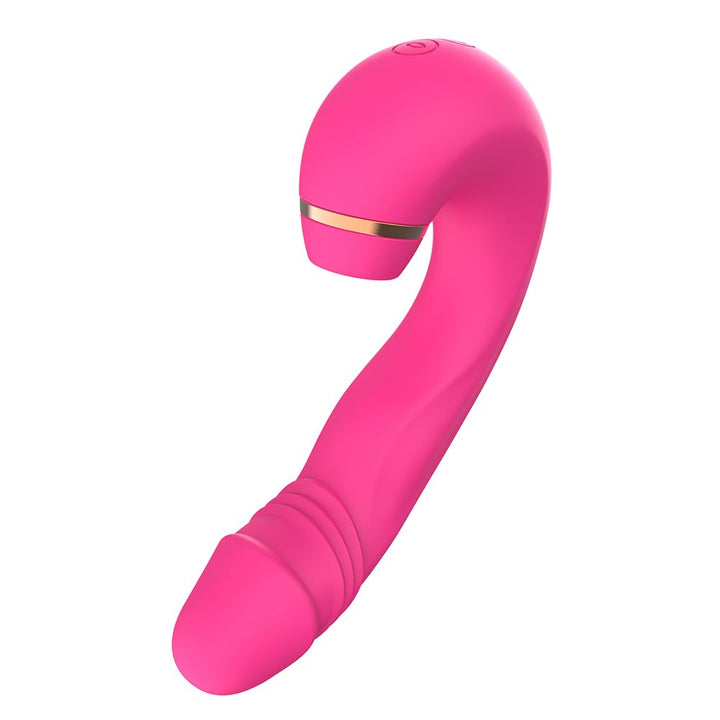 Clitoral &amp; G-Spot Vibrator with Suction, Tapping &amp; Vibration, 3-in-1 Rechargeable Waterproof Silicone Toy
