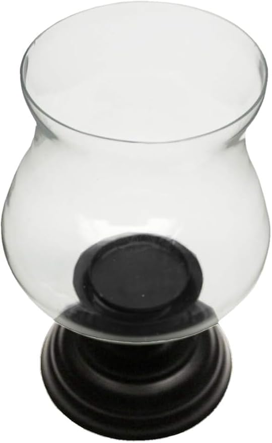 Traditional Hurricane Candle Holders with Wide Chimney - Elegant Table Centerpieces, Ideal Wedding Gift, 10 Inches (Set of 2)