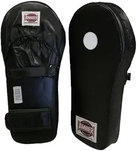 Pro Punch Mitts All-Leather, Extra Large Target Area, Reduces Strain on Elbows and Wrists, Ergonomic Design, Dual Hook and Loop Closures, Sold in Pairs