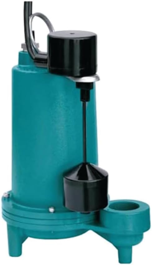 Leo Pump Effluent Pump with 1-1/2Inch NPT Vertical Discharge, 104?F Continuous Liquid Temperature, and 3/4Inch Spherical Solids Handling Capability