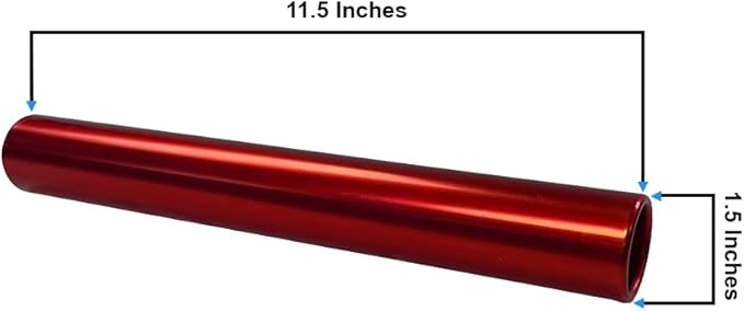 Aluminum Relay Baton Get The Winning Edge with Our Official Size, Lightweight, and Safe, Orange Pack of 5