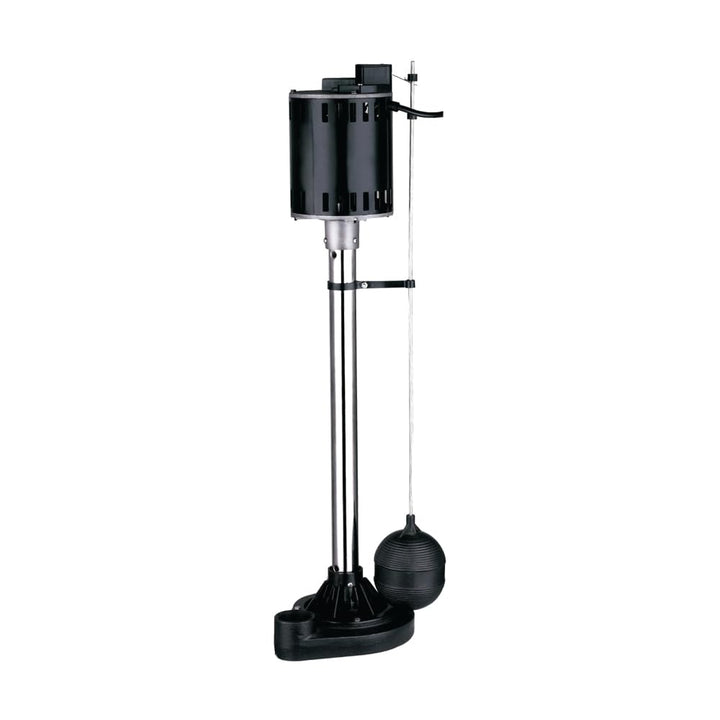LIVEVIE Leo Pump Pedestal Pump Stainless Steel, Thermal Protection, Adjustable Float, Corrosion-Resistant, Clog Prevention, 1-1/2Inch NPT Discharge, 1/2HP 115V/60HZ, LHP375S