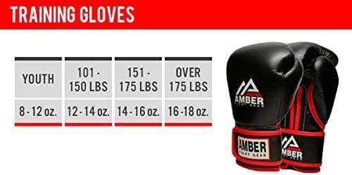 Professional Hook and Loop Leather Training Boxing Gloves



