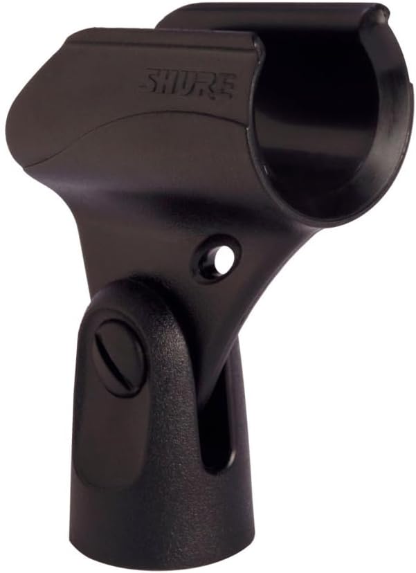 Shure A25D Microphone Clip - Stand Adapter for Handheld Mics with 3/4 (25-30mm) Barrel Diameter, PGA48, PGA57, PGA58, PGA81, SM48, SM57, SM58, SM94, SM137, 565, 545, Beta 57, Beta 58, KSM8, KSM9