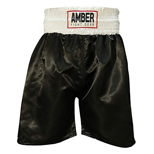 Fearless Classic Satin Pro-Style Boxing Trunks, Premium Lightweight Fight Shorts for Training, Sparring, and Gym Wear