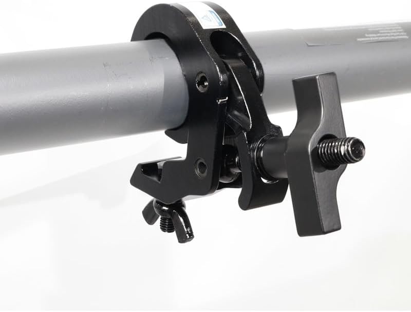 ProX T-C12H-BLKX4 Set of 4 Aluminum Self-Locking M10 Clamp with Big Wing Knob for 2 Inch Truss Tube Capacity 330 lbs. Black Finish