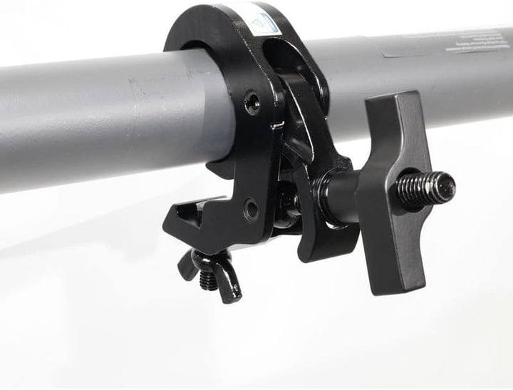 ProX T-C12H-BLKX4 Set of 4 Aluminum Self-Locking M10 Clamp with Big Wing Knob for 2 Inch Truss Tube Capacity 330 lbs. Black Finish