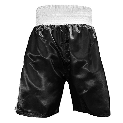 Fearless Classic Satin Pro-Style Boxing Trunks, Premium Lightweight Fight Shorts for Training, Sparring, and Gym Wear