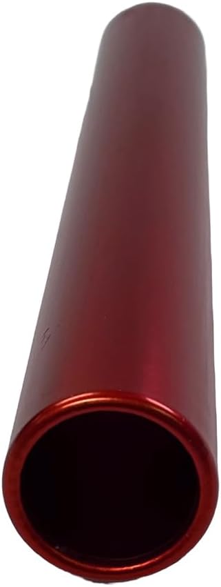 Aluminum Relay Baton Get The Winning Edge with Our Official Size, Lightweight, and Safe, Red Pack of 2