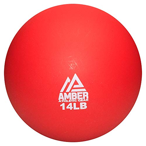 Amber Fight Gear Hard Shell Indoor Shot Put Non-Marking Design for Indoor Track &amp; Field Training Durable, Retains Shape Ideal for Spin, Thrust &amp; Positioning Practice, Color May Vary