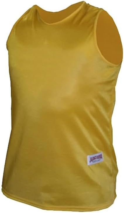 Premium Durable Jerseys with Satin Finish Fabric - Comfortable &amp; Stylish Training Gear for Unmatched Performance in Yellow, Size Youth-Medium