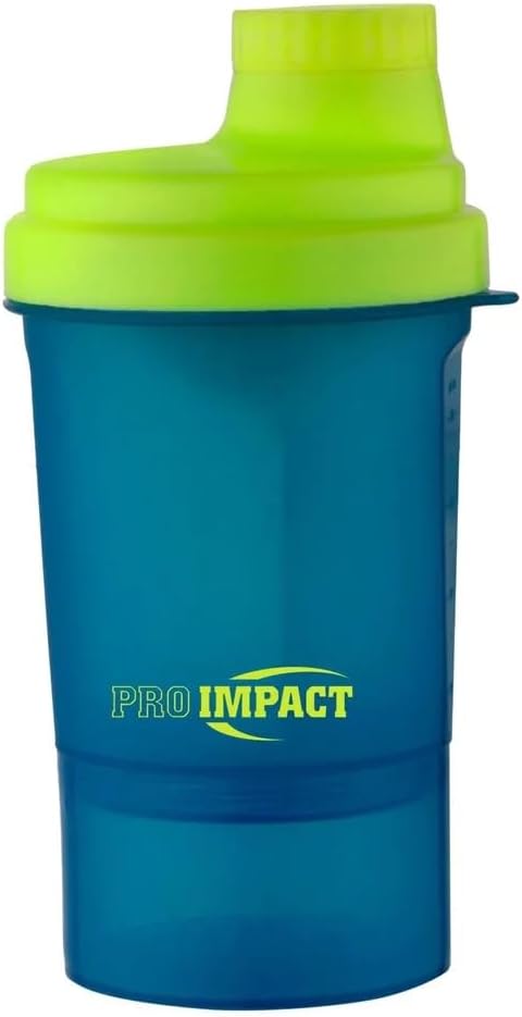 Amber Fight Gear Super Shaker Glass Small with Storage Cap No. 3, Your Ultimate Portable Mixing Solution with Convenient Storage Cup, Smooth Mixing Plastic Net, Durable Design, Blue