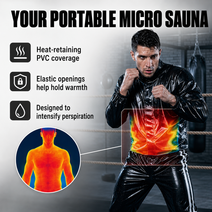 Amber Fight Gear Thermal Sauna Suit for Fitness Running, Multiple Sizes