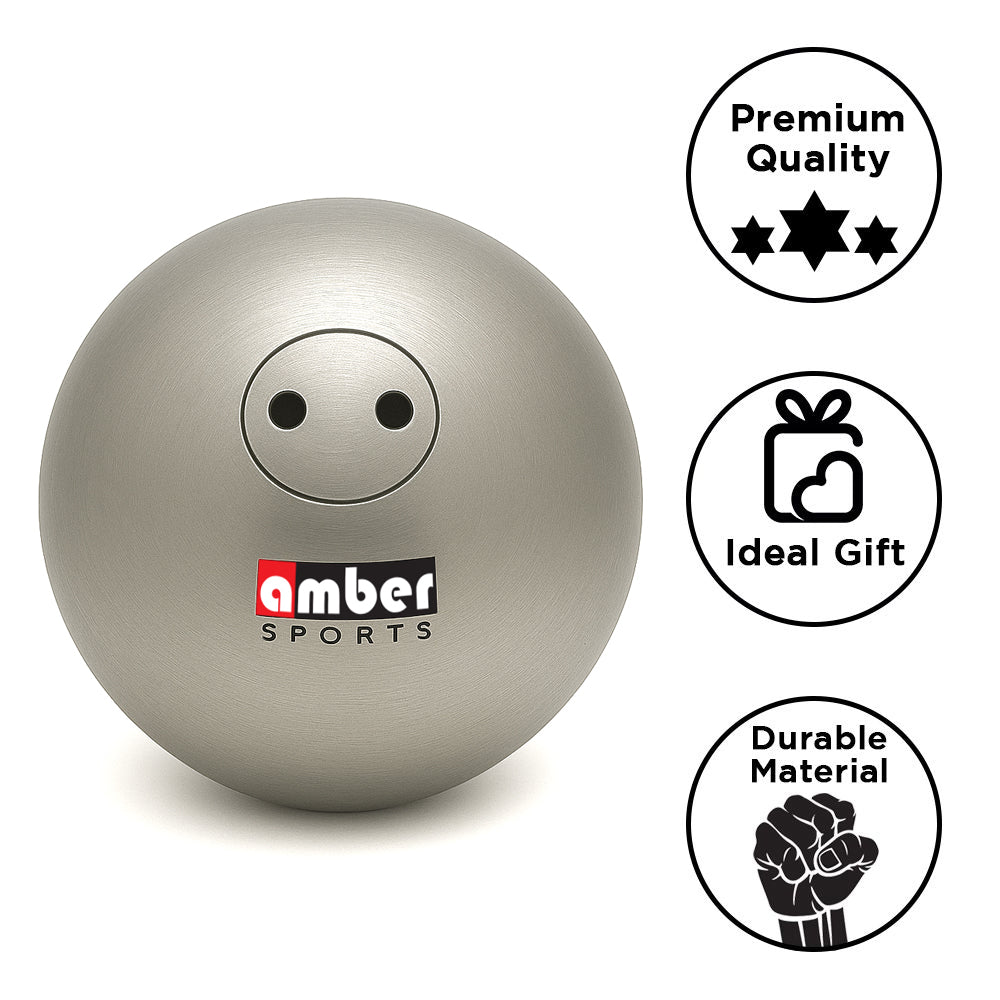 Amber Fight Gear IAAF Certified Stainless Steel Shot Put, Precision Calibrated, Machine Finished for Superior Grip, Competition Ready - Available in 4kg, 12lb, 6kg, 16lb Sizes