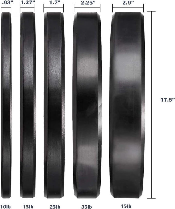 Amber Fight Gear Olympic Bumper Plates with 2-Inch Stainless Steel Hub