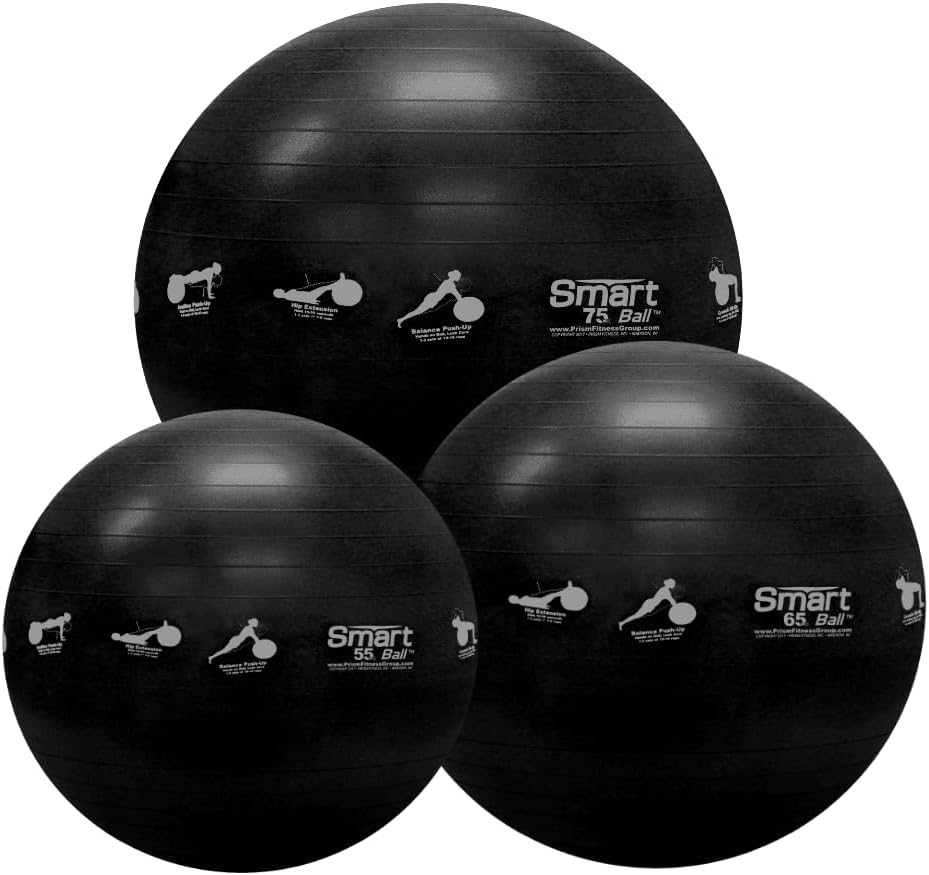Prism Fitness Smart Stability Exercise Ball (75cm, Gray)