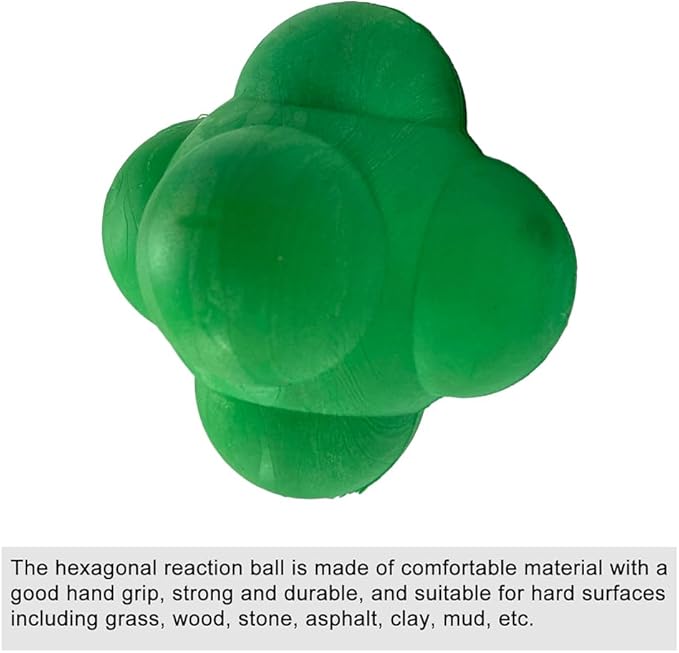 Amber Fight Gear Agility Bounce Reaction Ball for Exception Hand Eye Coordination Large Green