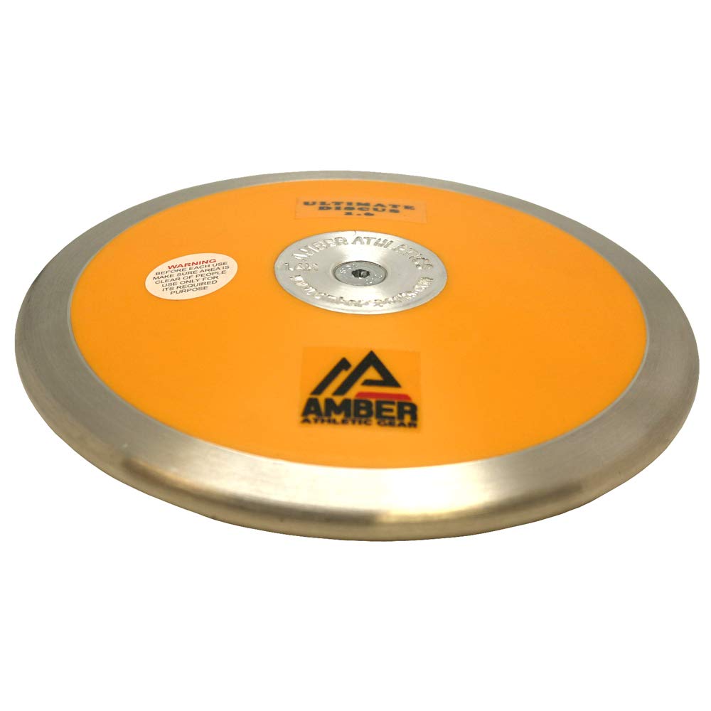 Amber Fight Gear Ultimate Discus IAAF Certified Advanced Training Throwing Implement for Enhanced Aerodynamics, Sturdy Construction, Versatile Sizing Options, and Optimal Design, 1kg, 1.6kg, 2kg