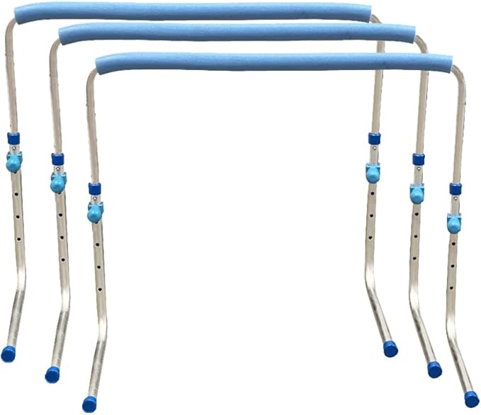 AMBER Track and Field Self Return Aluminum Hurdle Midi Adjustable from 23 inch to 34 inches (Set of 3)