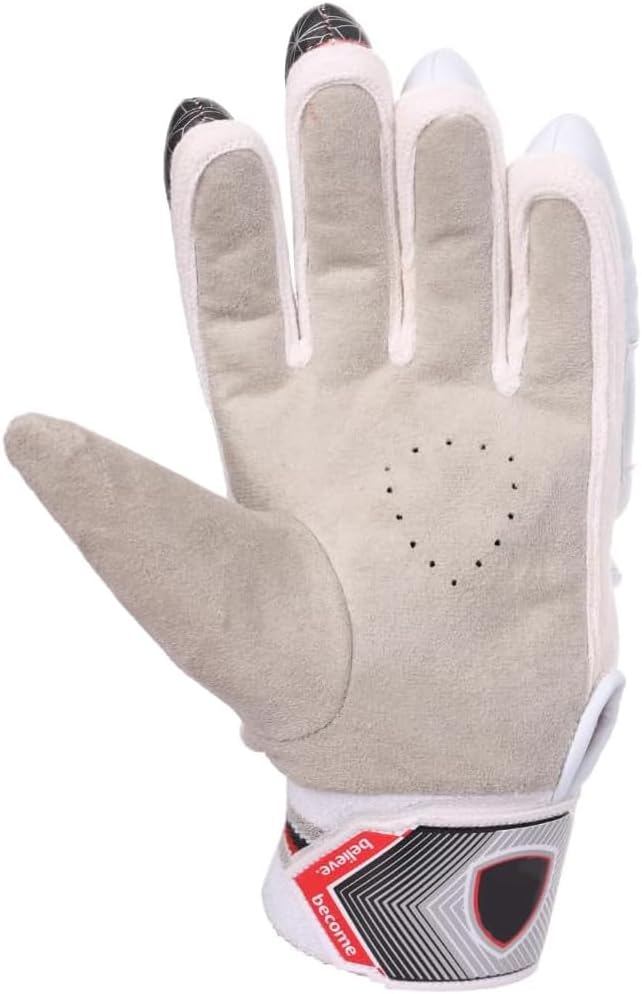 Optipro Batting Gloves for Cricket Premium Fabric Palm, Non-Toxic PVC Finger Rolls, Cotton Back Ventilated &amp; Lightweight, Sweat-Resistant for Better Grip