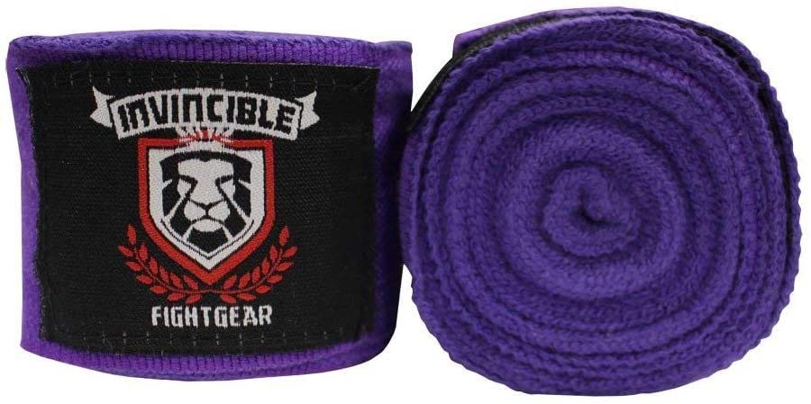 Purple Amber Fight Gear 180-Inch Elastic Hand Wraps