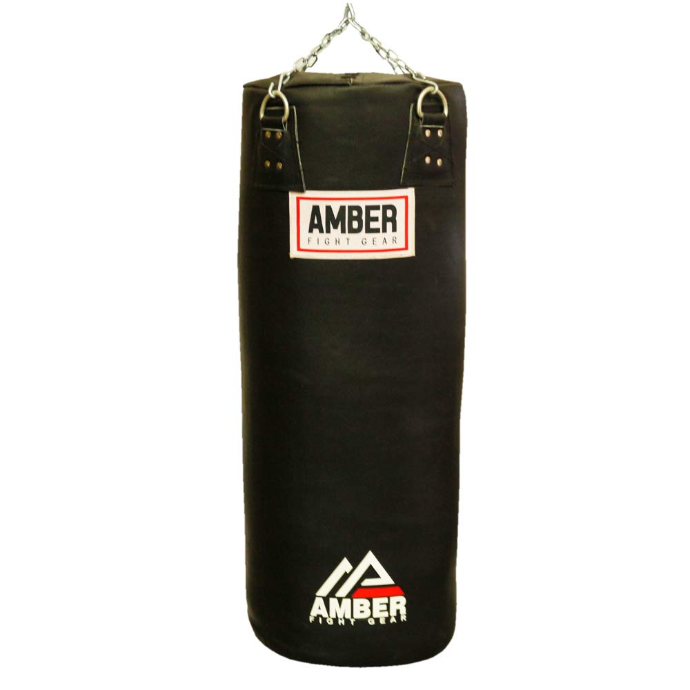 Leather Heavy Bag for Boxing, MMA, Muay Thai, Kickboxing, Fitness Training, Durable Punching Bag for Strength, Cardio &amp; Full-Body Workouts