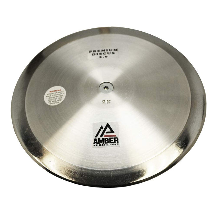 Amber Fight Gear Premium Discus for Track &amp; Field Training and Competition - 70% Rim Weight, Sturdy Chrome-Plated Design, Centerless Construction, Available in 1kg, 1.6kg, and 2kg