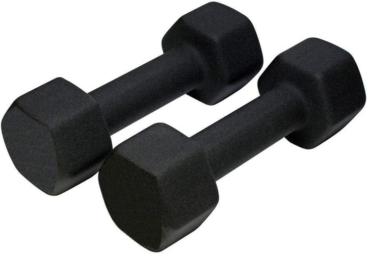 Neoprene Dumbbell for Strength Training, Muscle Toning, and Rehab, Non-Slip Grip, Anti-Roll Design
