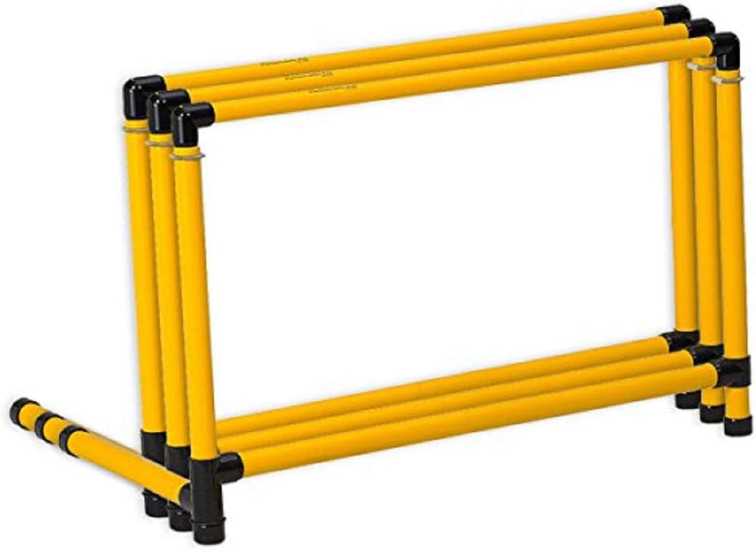 Prism Fitness 12-18 Inches Smart Adjustable-Height Track and Field Beginner Hurdles, Set of 3