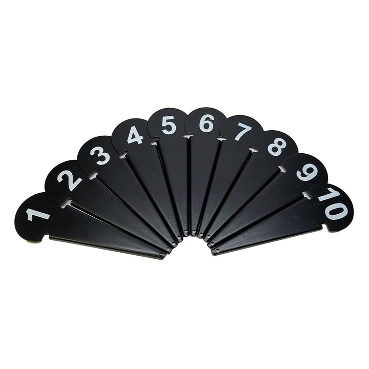 Durable Discus &amp; Shot Put Markers (Set of 10) Essential Track and Field Equipment, Spiked Tips for Secure Placement, High Visibility, Robust Metal Construction for Competitions and Training